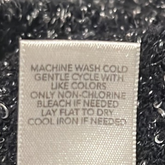 CJ BANKS, Kimono Roll-Up Sleeves, Small Scoop Neckline Sweater, Black/White, 2X - Picture 5 of 6